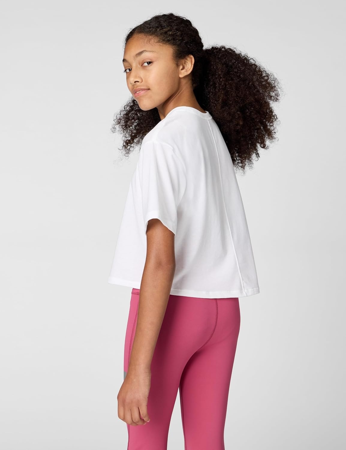 image:imageNike Girls One Relaxed DriFIT ShortSleeve Top TShirtWhiteBlack