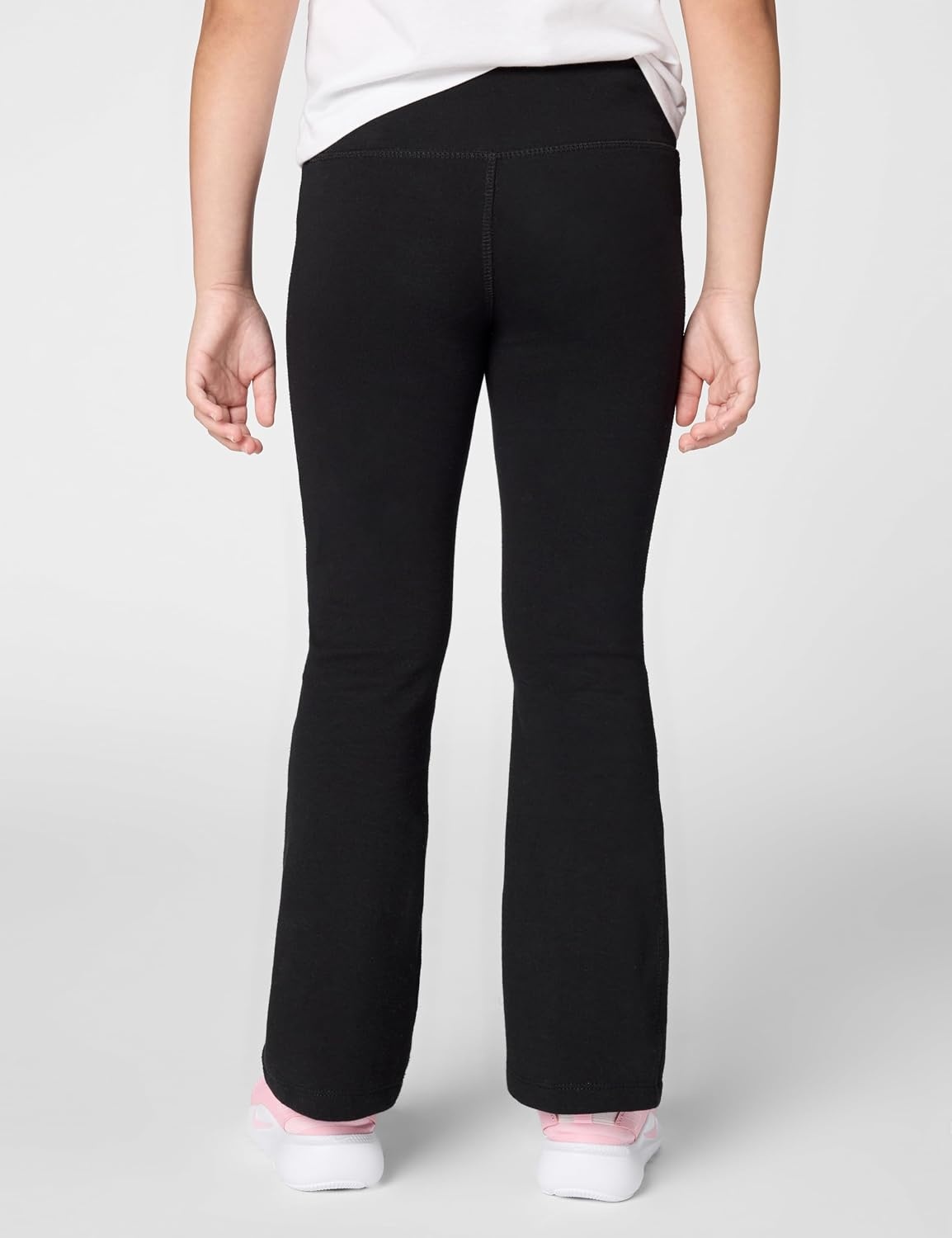 image:imageNike Girls Sportswear Classic HighWaisted Flared LeggingsBlackWhite