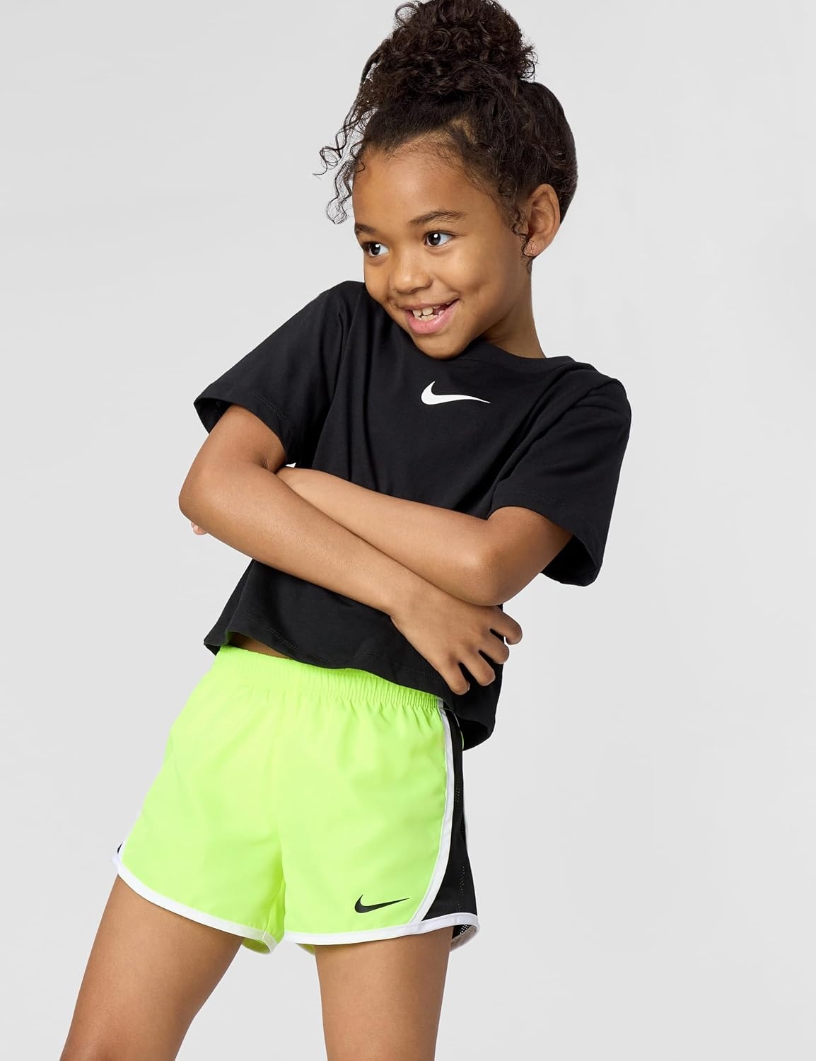 image:imageNike Girls Tempo DriFIT Running ShortsVoltBlack