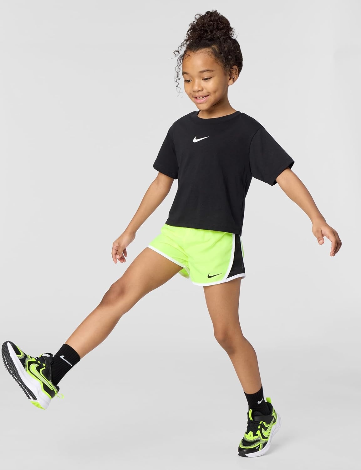image:imageNike Girls Tempo DriFIT Running ShortsVoltBlack