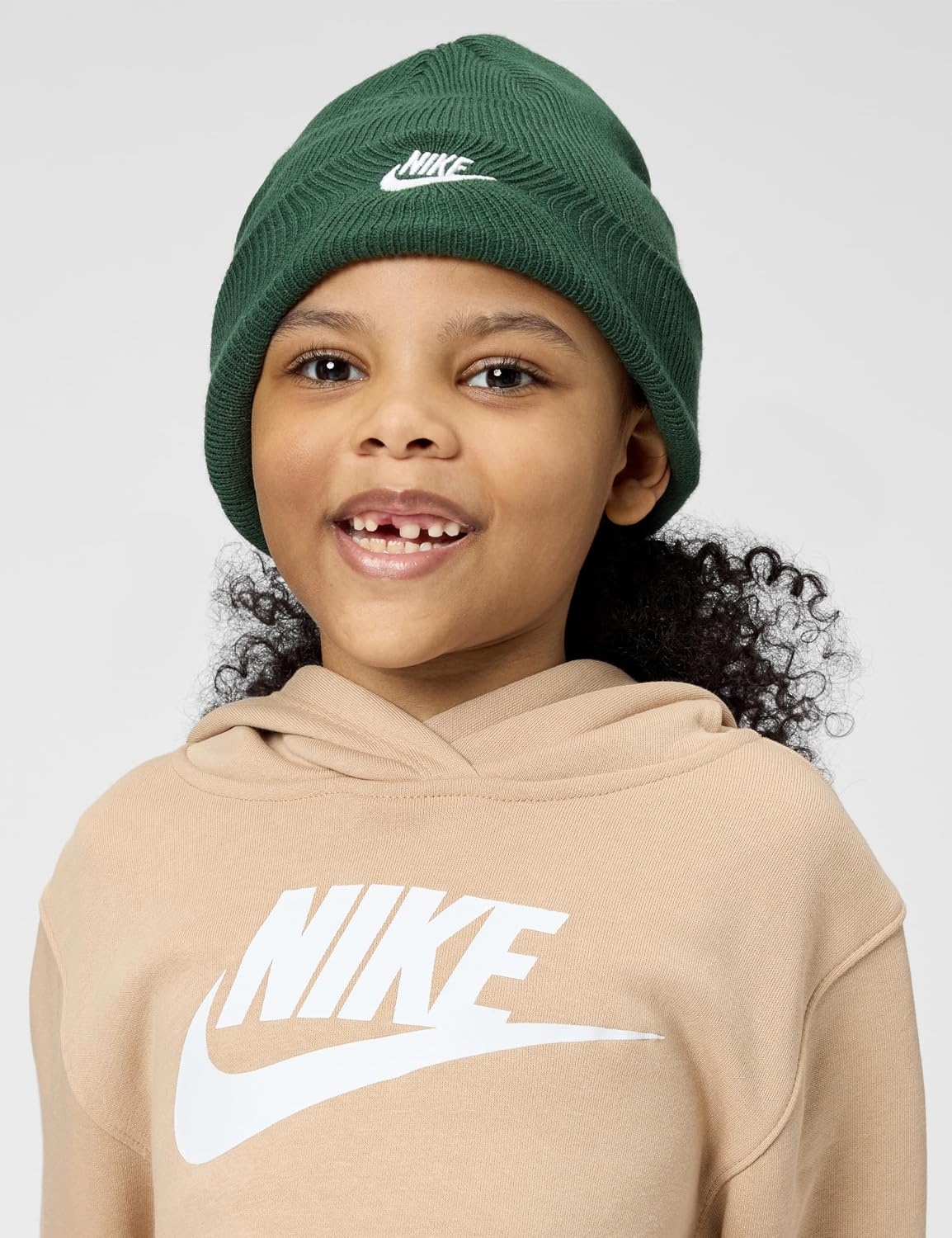 image:imageNike Kids Club Beanie and GloveMitten SetFir Green