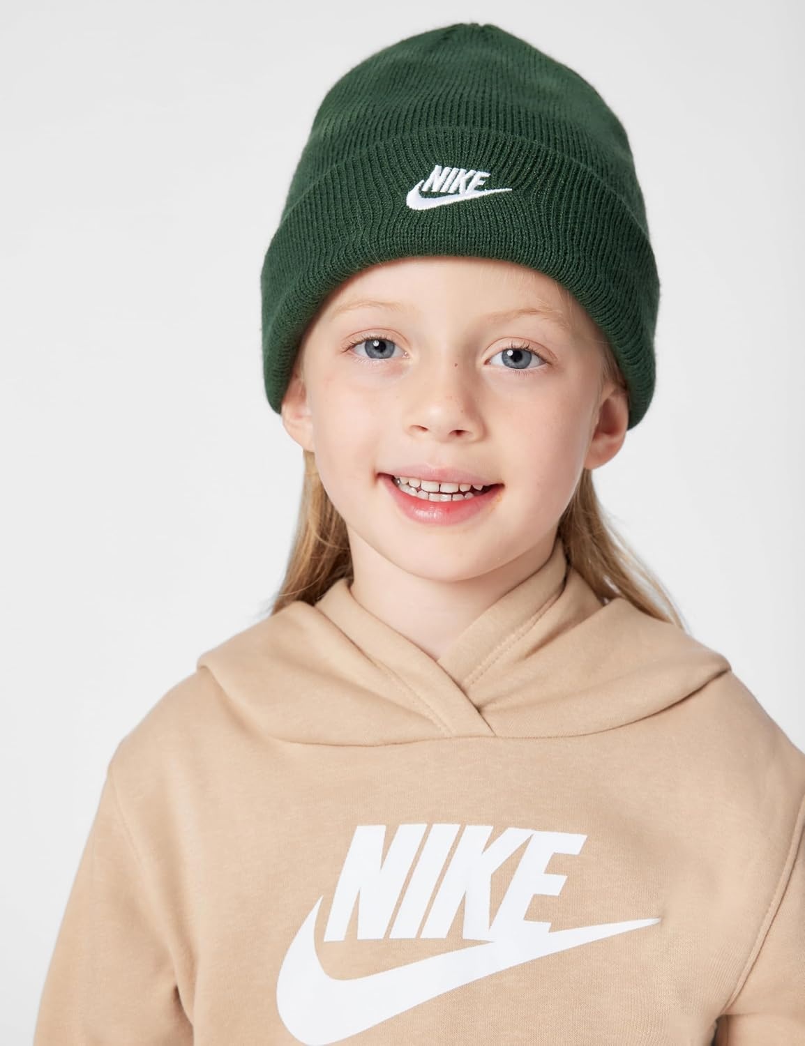 image:imageNike Kids Club Beanie and GloveMitten SetFir Green