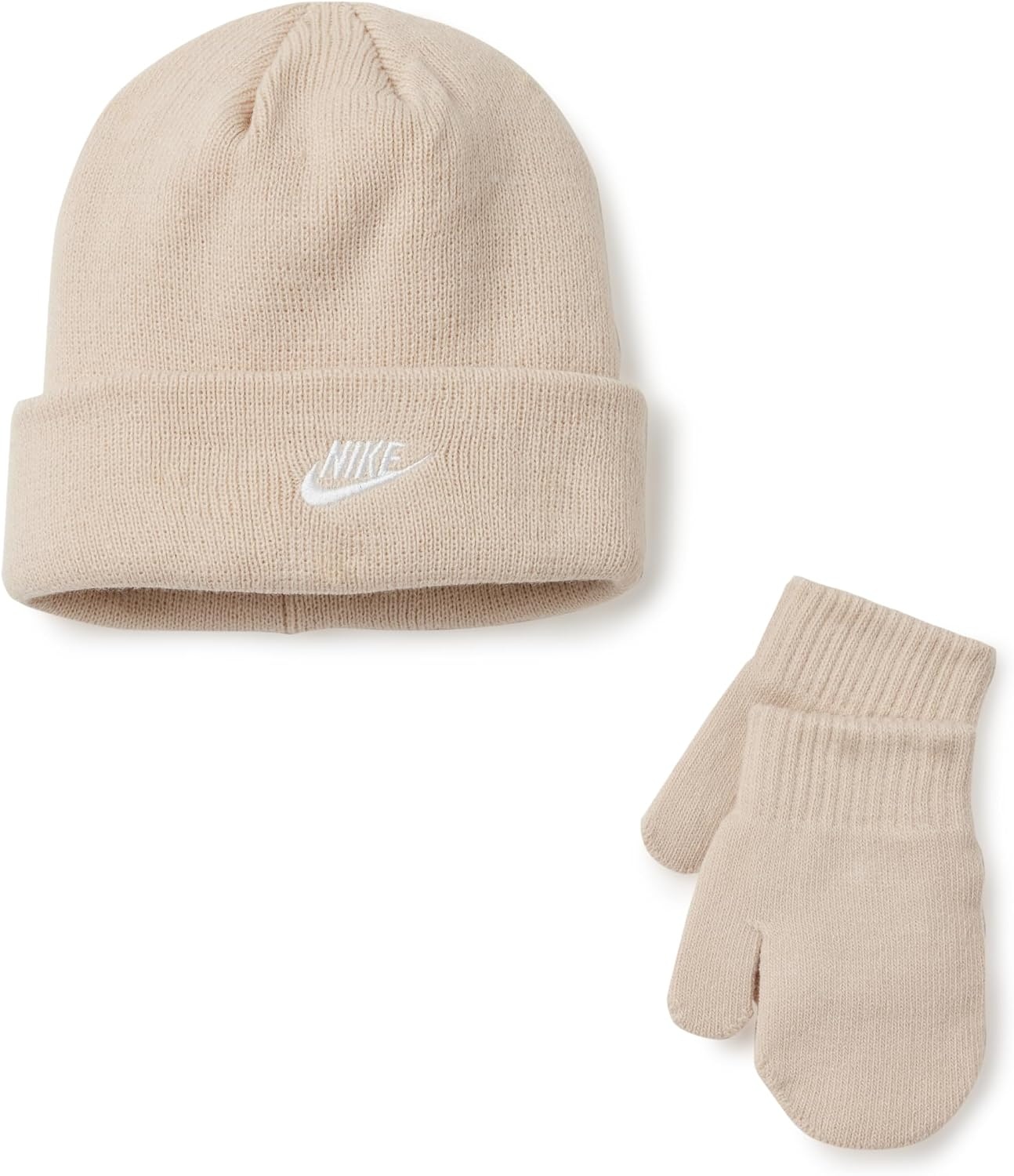 image:imageNike Kids Club Beanie and GloveMitten SetSand Drift