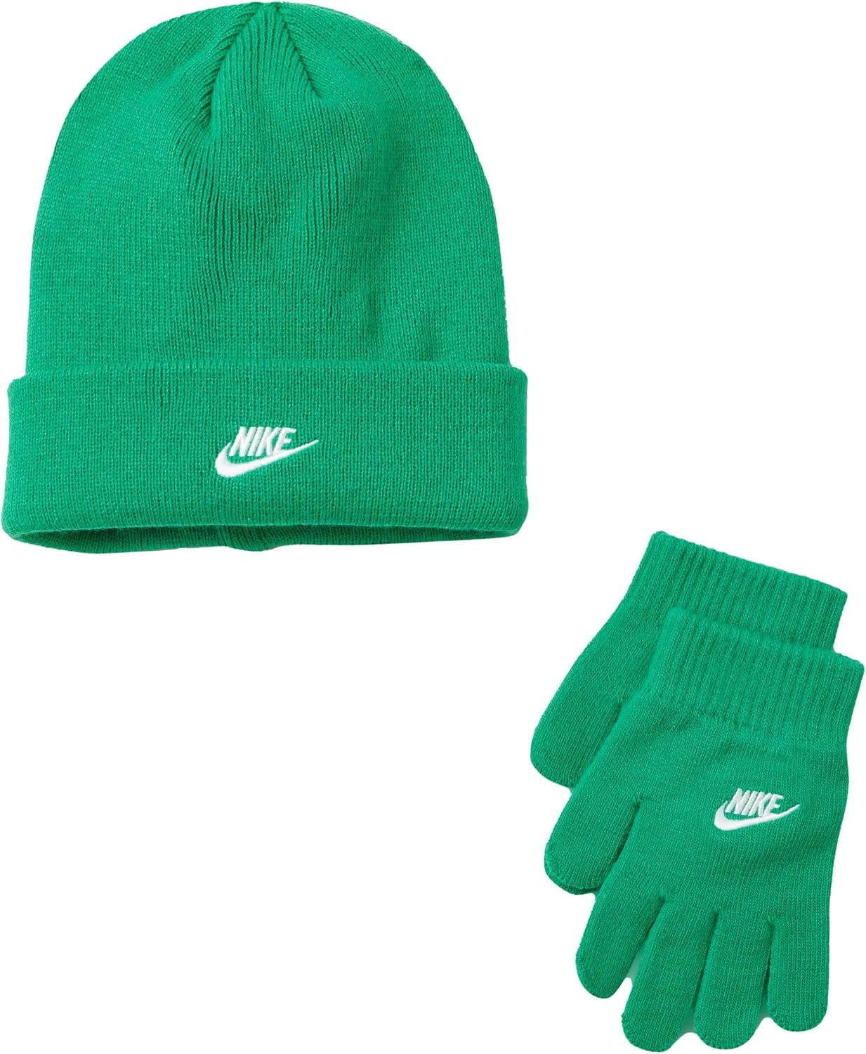 image:imageNike Kids Club Beanie and GloveMitten SetStadium Green