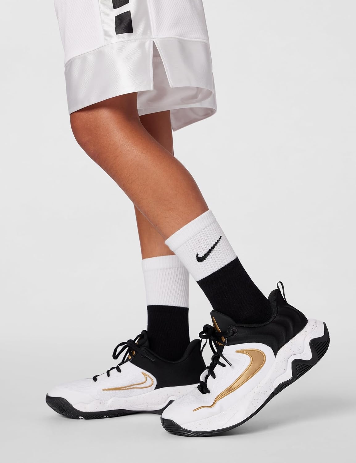 image:imageNike Kids Giannis Immortality 4 Basketball Shoes Boys and Girls SneakersBlackMetallic GoldWhite
