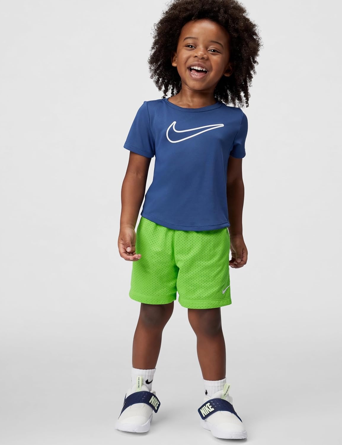 image:imageNike Kids Multi DriFIT Mesh ShortsMean GreenWhite