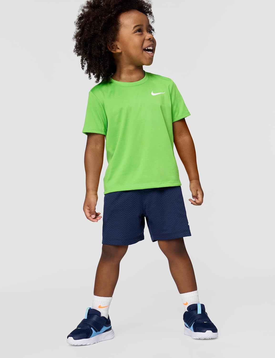 image:imageNike Kids Multi DriFIT Mesh ShortsMidnight NavyWhite