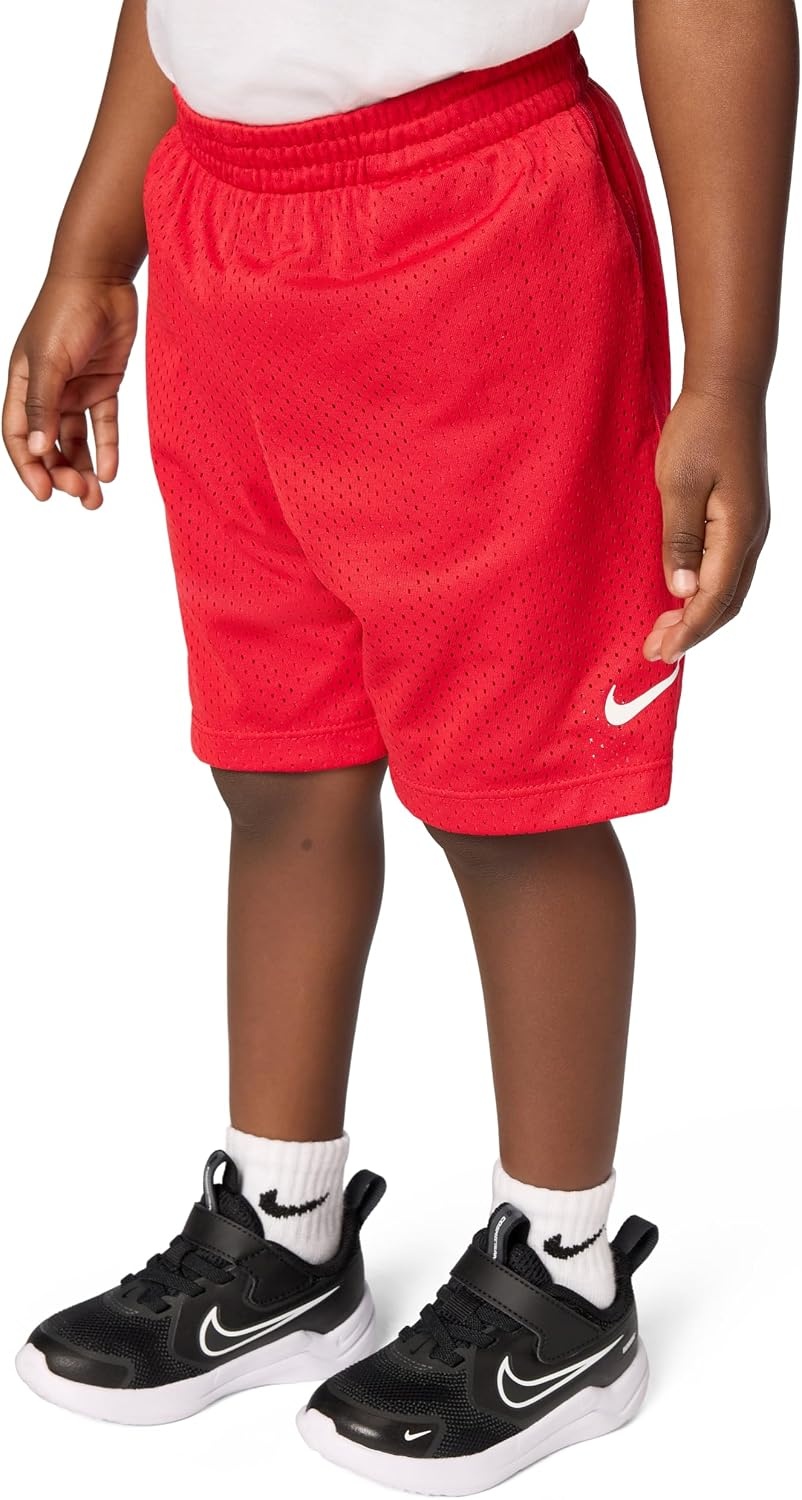 image:imageNike Kids Multi DriFIT Mesh ShortsUniversity RedWhite