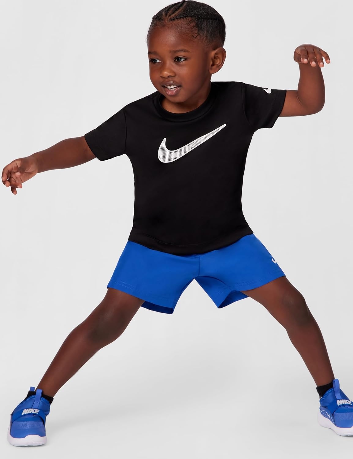 image:imageNike Kids Multi DriFIT Training ShortsGame RoyalWhite