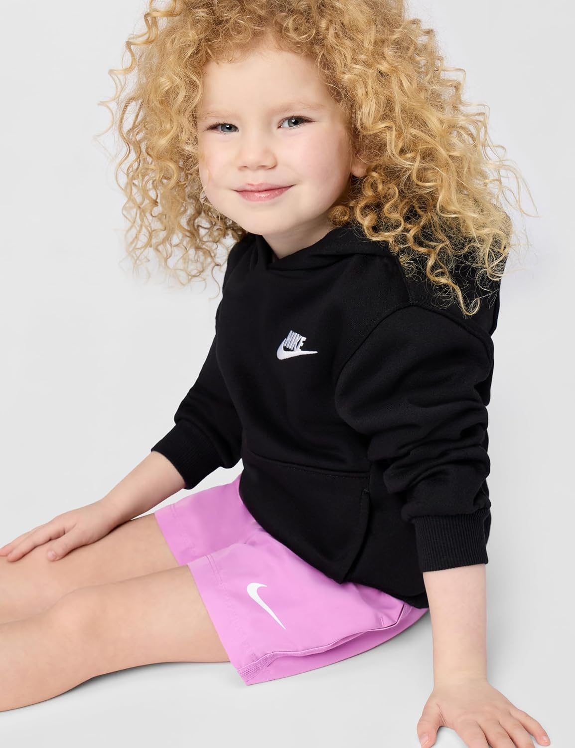image:imageNike Kids Multi DriFIT Training ShortsLight MagentaWhite