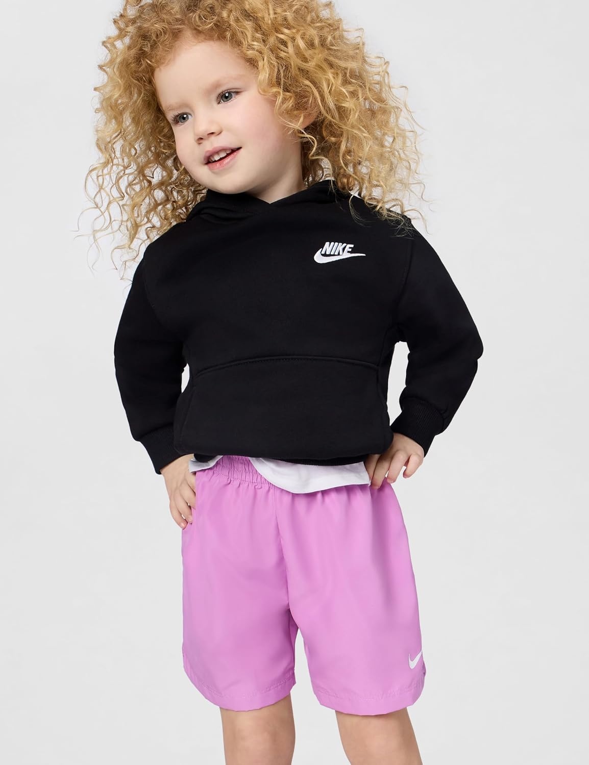 image:imageNike Kids Multi DriFIT Training ShortsLight MagentaWhite