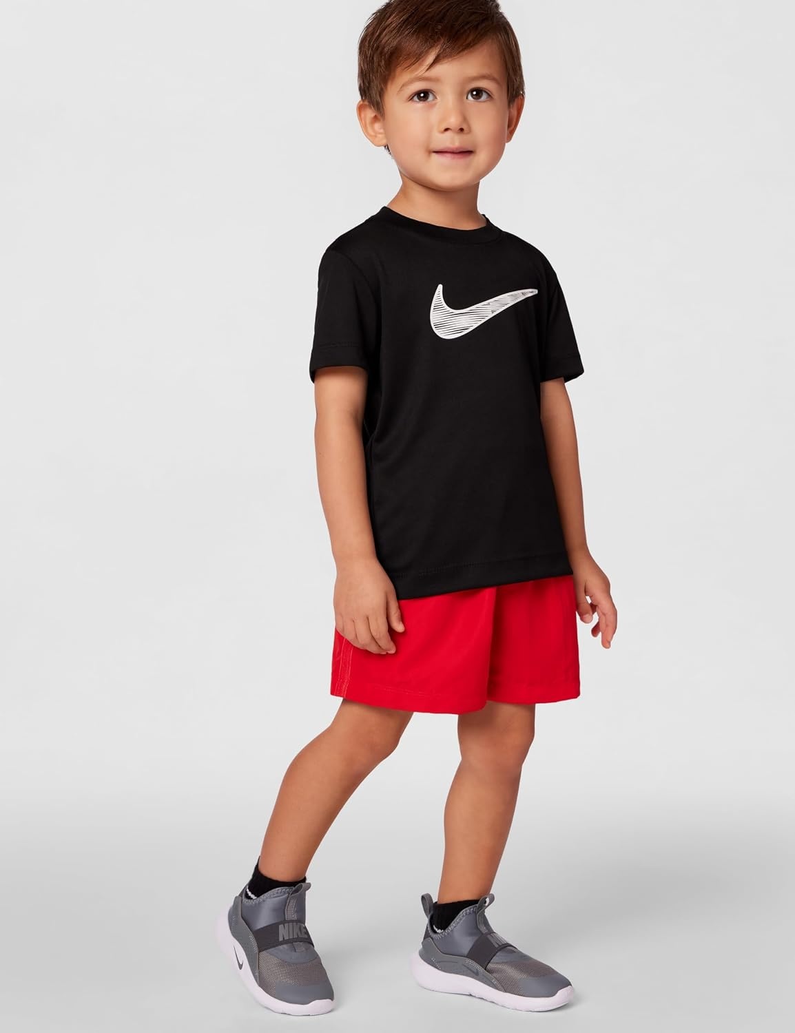image:imageNike Kids Multi DriFIT Training ShortsUniversity RedWhite