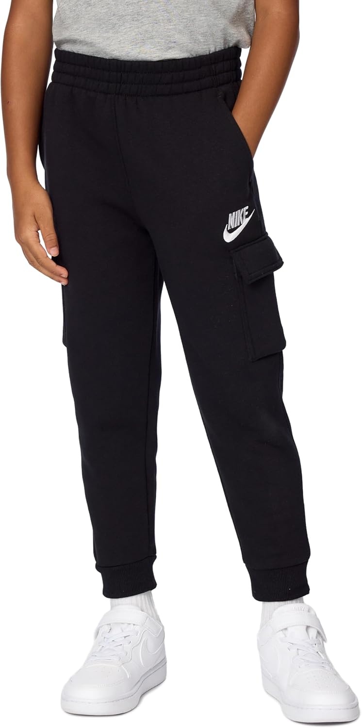 image:imageNike Kids Sportswear Club Fleece Cargo PantsBlackBlackWhite