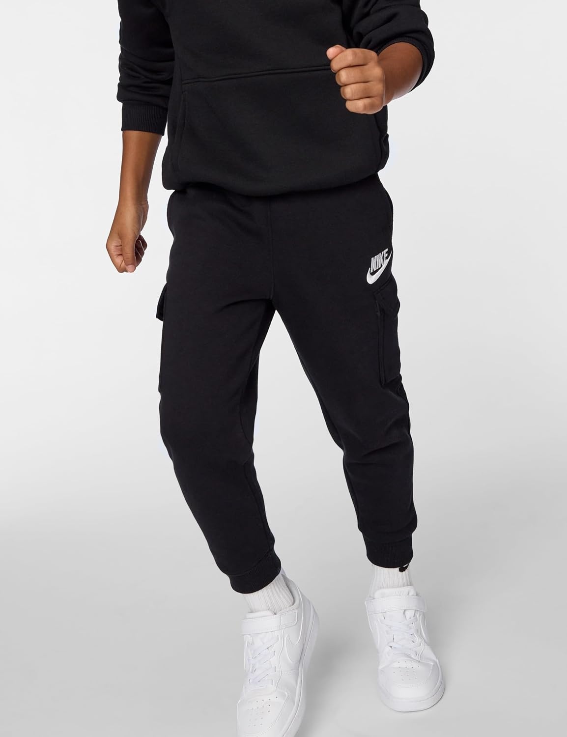 image:imageNike Kids Sportswear Club Fleece Cargo PantsBlackBlackWhite