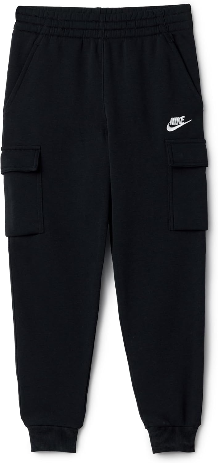 image:imageNike Kids Sportswear Club Fleece Cargo PantsBlackBlackWhite