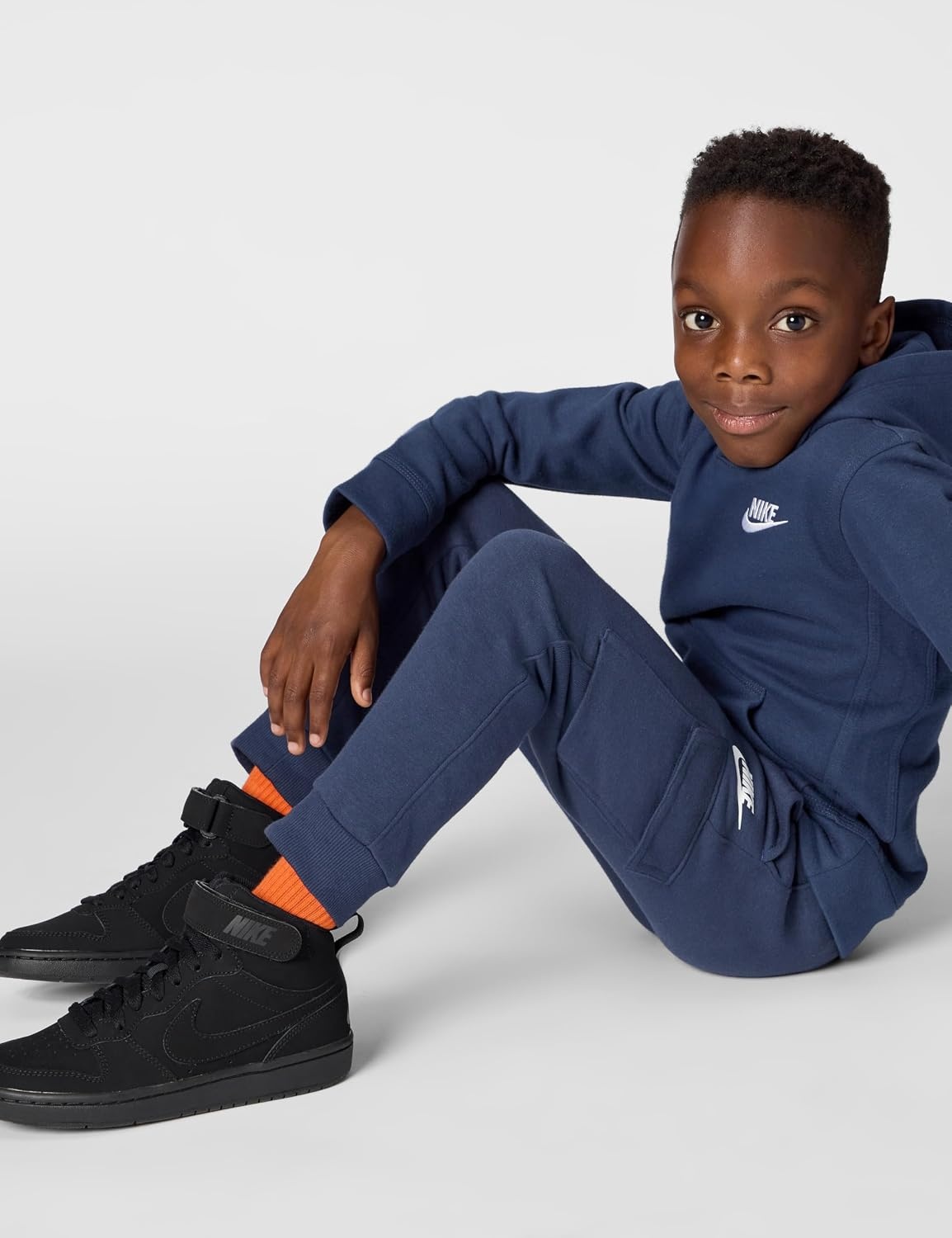 image:imageNike Kids Sportswear Club Fleece Cargo PantsMidnight NavyMidnight NavyWhite