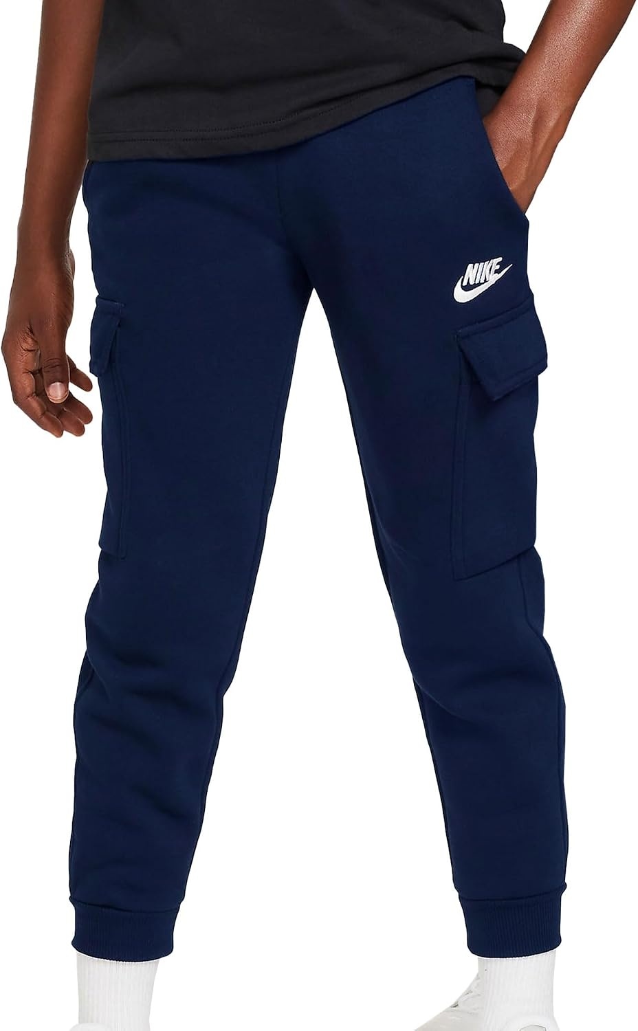 image:imageNike Kids Sportswear Club Fleece Cargo PantsMidnight NavyMidnight NavyWhite
