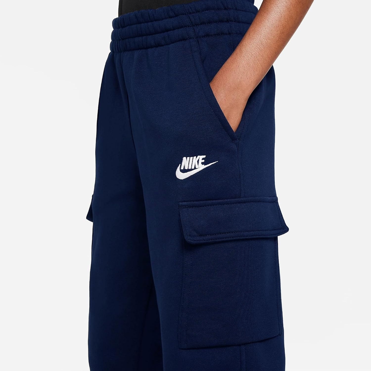image:imageNike Kids Sportswear Club Fleece Cargo PantsMidnight NavyMidnight NavyWhite