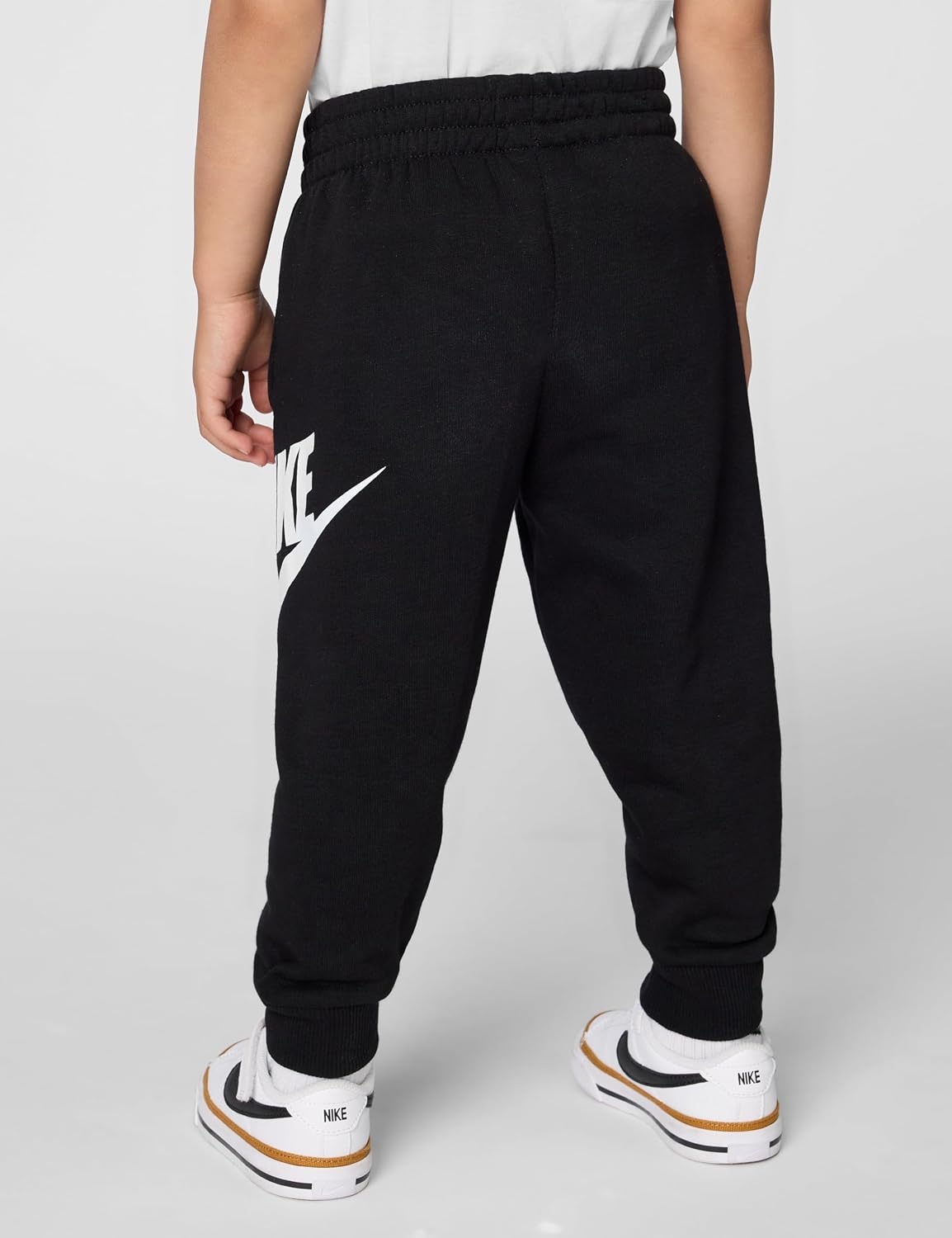 image:imageNike Kids Sportswear Club Fleece Joggers Large Swoosh LogoBlackWhite