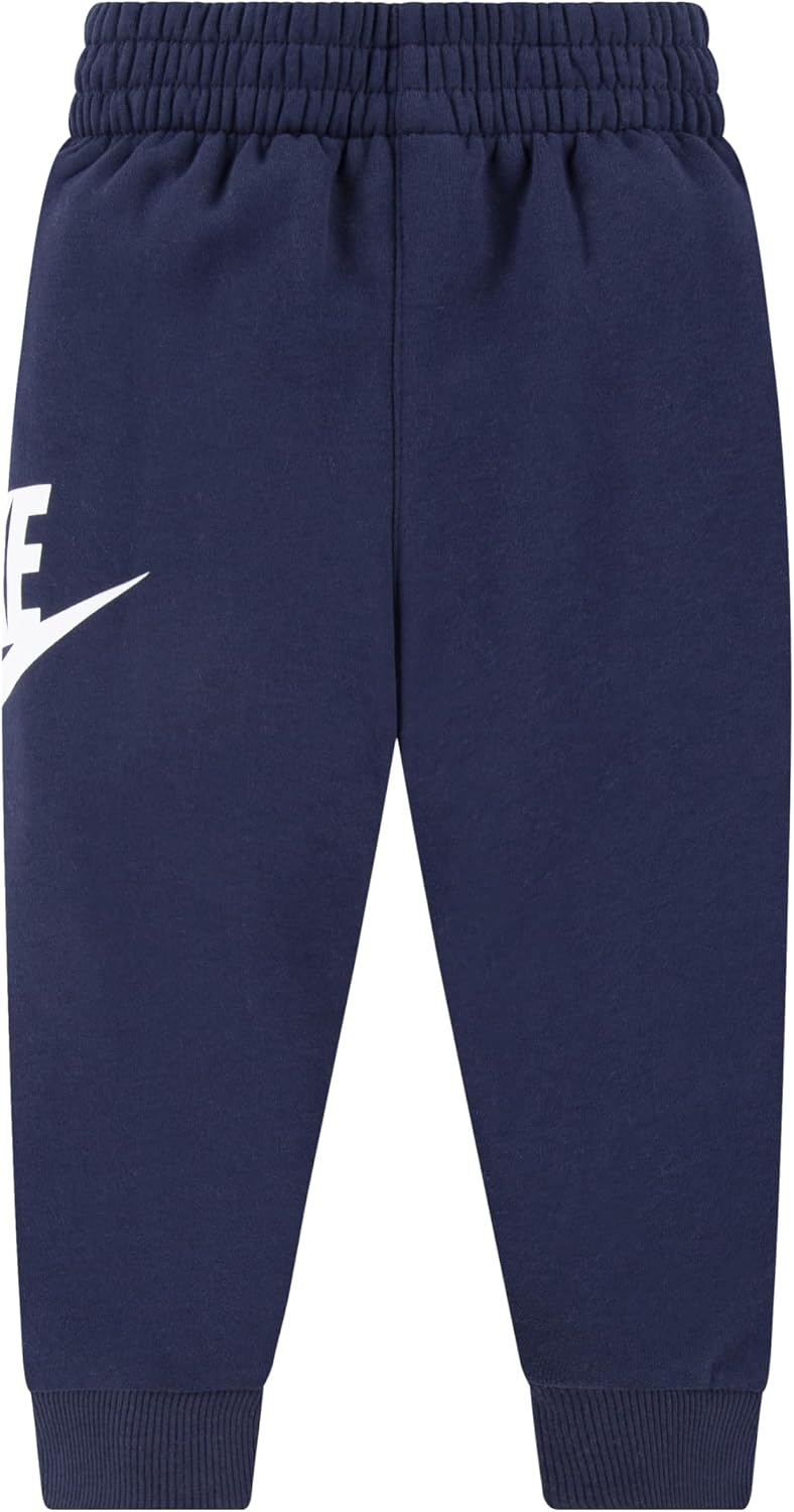 image:imageNike Kids Sportswear Club Fleece Joggers Large Swoosh LogoMidnight NavyWhite