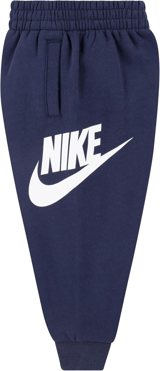 image:imageNike Kids Sportswear Club Fleece Joggers Large Swoosh LogoMidnight NavyWhite