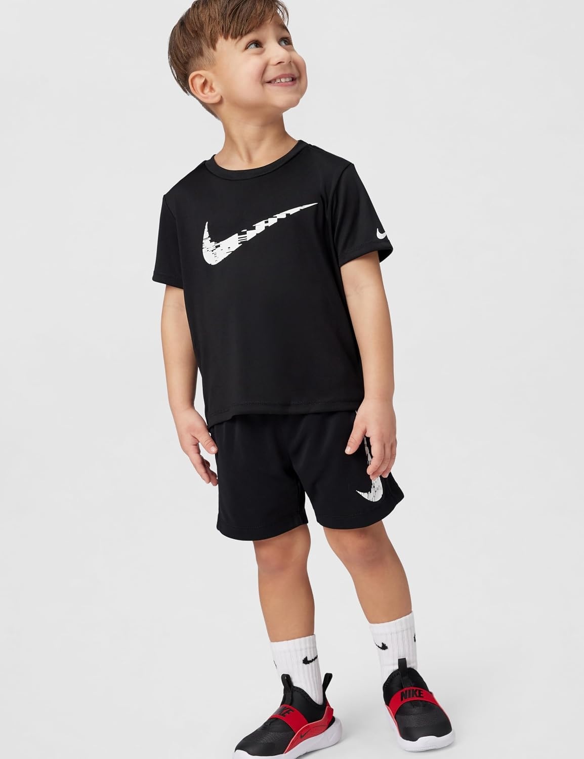 image:imageNike Kids Trophy23 DriFIT ShortSleeve Top Large Swoosh LogoBlack