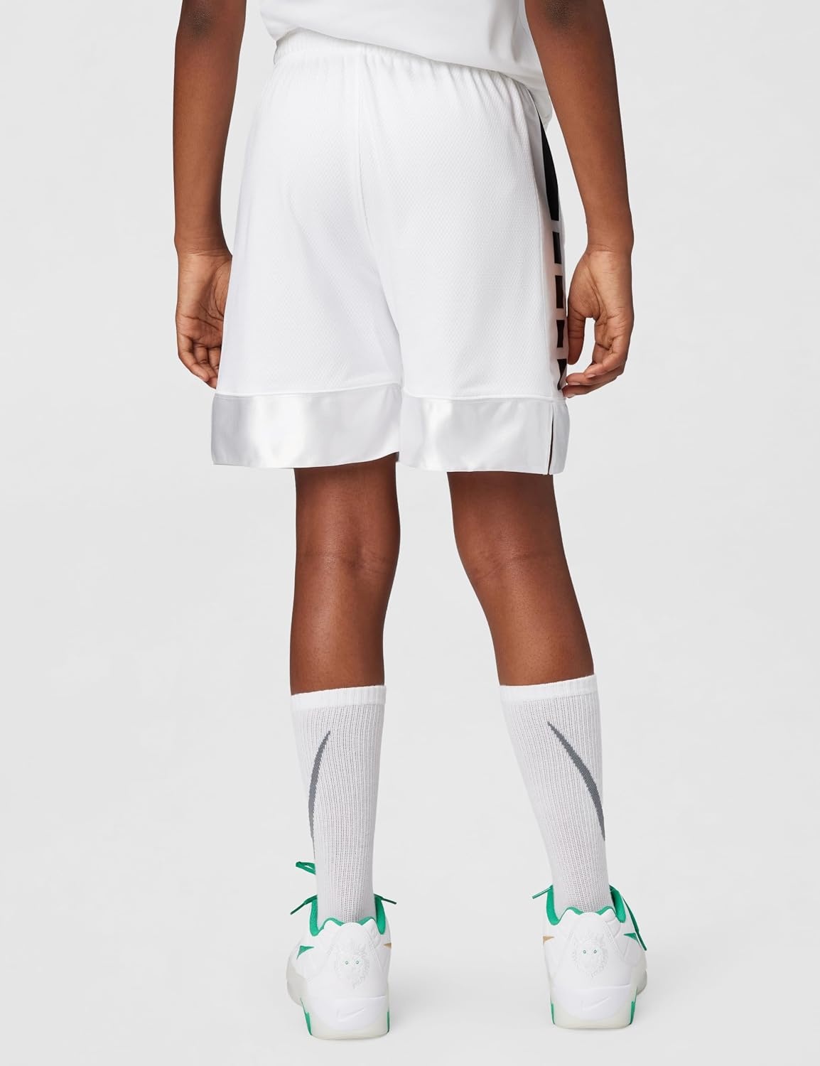 image:imageNike Unisex Big Kids Elite 23 DriFit Basketball Shorts Boys and GirlsWhiteBlack