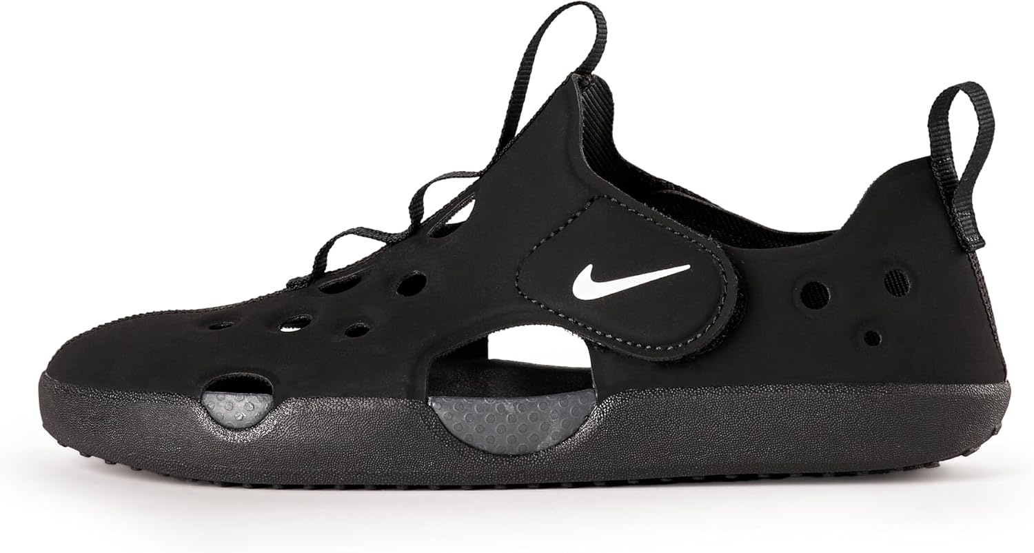 image:imageNike Unisex Kids Sunray Protect 4 Sandals Boys Girls Toddlers amp Baby ShoesBlackWhiteAnthracite