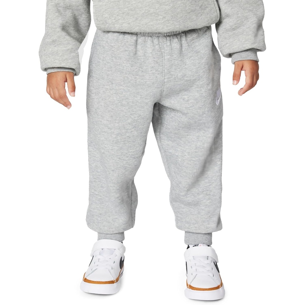 image:imageNike Kids Club Fleece Jogger PantsDark Grey HeatherBase GreyWhite