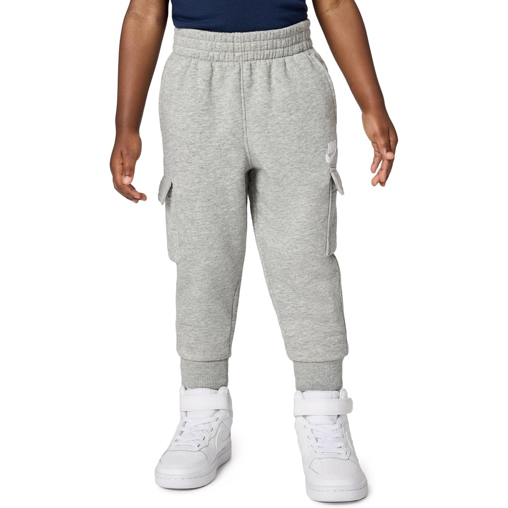 image:imageNike Kids Sportswear Club Fleece Cargo PantsDark Grey HeatherBase GreyWhite