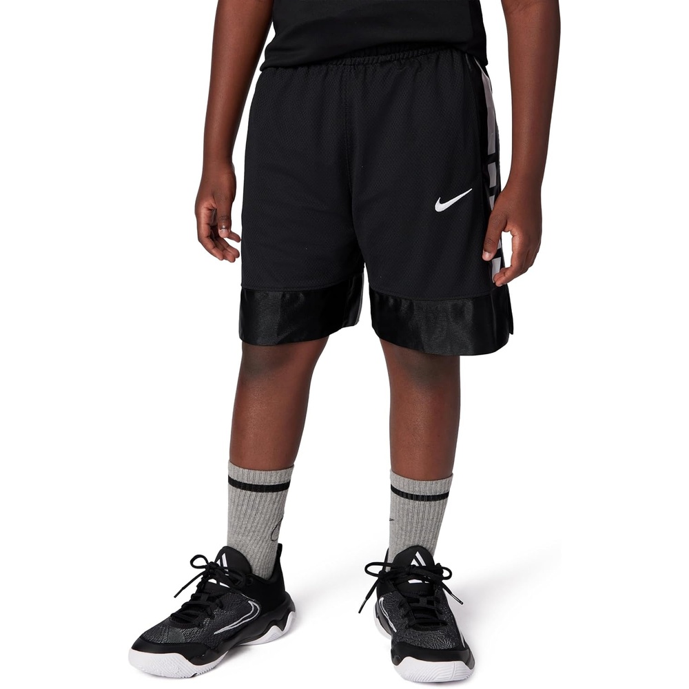 image:imageNike Unisex Big Kids Elite 23 DriFit Basketball Shorts  Boys and GirlsBlackWhite