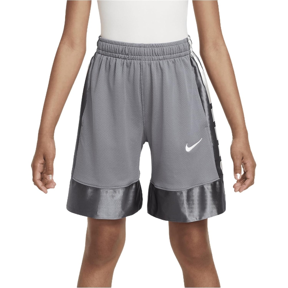 image:imageNike Unisex Big Kids Elite 23 DriFit Basketball Shorts Boys and GirlsSmoke GreyWhite