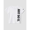 Nike Baby Just Do It T-Shirt and Mesh Shorts 2-Piece Outfit Set(White/Iron Grey)