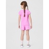 Nike Girls’ Dri-FIT Short Sleeve Top and Skort 2-Piece Outfit Set(Light Magenta)