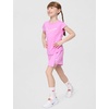 Nike Girls’ Dri-FIT Short Sleeve Top and Skort 2-Piece Outfit Set(Light Magenta)