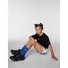 Nike Girls’ One Relaxed Dri-FIT Short-Sleeve Top T-Shirt(Black/White)