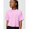 Nike Girls’ One Relaxed Dri-FIT Short-Sleeve Top T-Shirt(Light Magenta/White)
