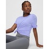 Nike Girls’ One Relaxed Dri-FIT Short-Sleeve Top T-Shirt(Light Thistle/White)