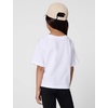 Nike Girls’ One Relaxed Dri-FIT Short-Sleeve Top T-Shirt(White/Black)