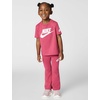 Nike Girls’ Sportswear Classic High-Waisted Flared Leggings(Sweet Beet/White)