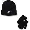 Nike Kids’ Club Beanie and Glove/Mitten Set(Black)