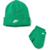 Nike Kids’ Club Beanie and Glove/Mitten Set(Stadium Green)