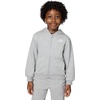 Nike Kids’ Sportswear Club Fleece Full-Zip Hoodie(Dark Grey Heather/Base Grey/White)