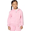 Nike Kids’ Sportswear Club Fleece Full-Zip Hoodie(Medium Soft Pink/White)