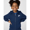 Nike Kids’ Sportswear Club Fleece Full-Zip Hoodie(Midnight Navy/White)