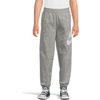 Nike Kids’ Sportswear Club Fleece Joggers (Large Swoosh Logo)(Dark Grey Heather/Base Grey/White)