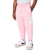 Nike Kids’ Sportswear Club Fleece Joggers (Large Swoosh Logo)(Medium Soft Pink/White)