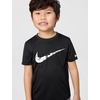 Nike Kids’ Trophy23 Dri-FIT Short-Sleeve Top (Large Swoosh Logo)(Black)