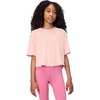 Nike Girls’ One Relaxed Dri-FIT Short-Sleeve Top T-Shirt(Arctic Orange/White)