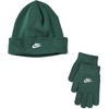 Nike Kids’ Club Beanie and Glove/Mitten Set(Fir Green)